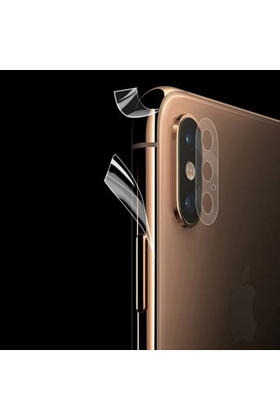 CepteToptan غطاء كاميرا علوي سفلي لهاتف iPhone XR Hydrogel Ghost - (1903) - MKİ9391-5219
