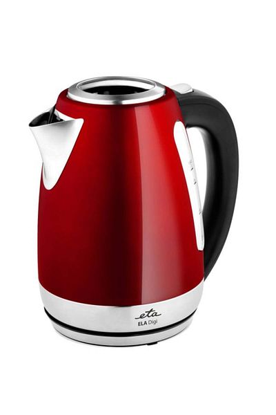 ETA Ela Digi 9598 kettle, 1.7 L, 2100 W, stainless steel, red color, temperature control
