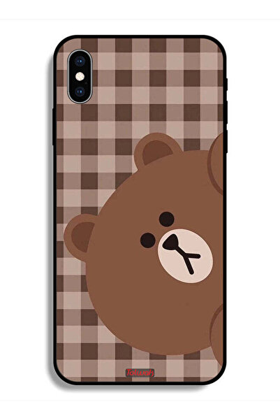 Tolwak جراب حماية لجهاز Apple iPhone X على شكل دب تيدي