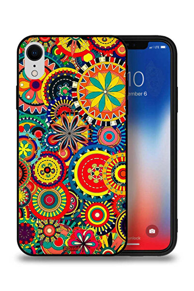 Tolwak جراب حماية لجهاز Apple iPhone XR بنمط ماندالا ملون