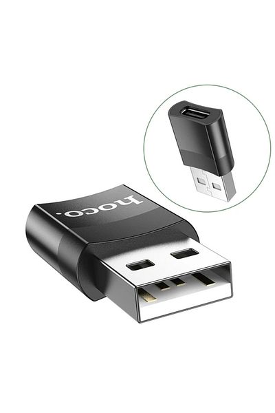 CepteToptan Hoco UA17 Female Type-C to Male USB Converter Adapter - (1903) - MKİ5318-9695