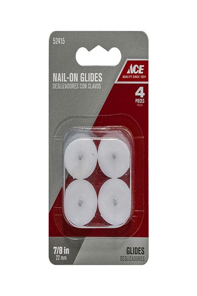 ACE 4-Piece Nail-On Nylon Glides