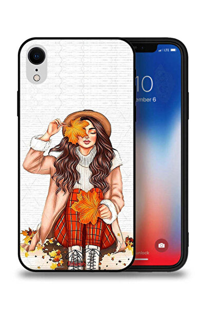 Tolwak غطاء حماية لجهاز Apple iPhone XR يحمل صورة أوراق الخريف