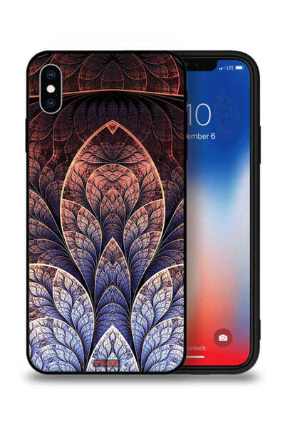 Tolwak غطاء حماية لجهاز Apple iPhone XS Max بتصميم زهور كسورية تجريدية