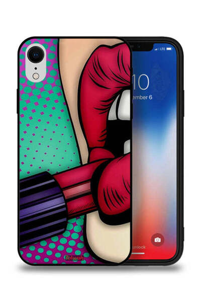 Tolwak غطاء حماية لجهاز Apple iPhone XR أحمر شفاه