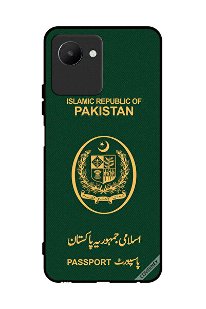 Covernex غطاء حماية لهاتف Realme C30s بنمط جواز سفر باكستاني