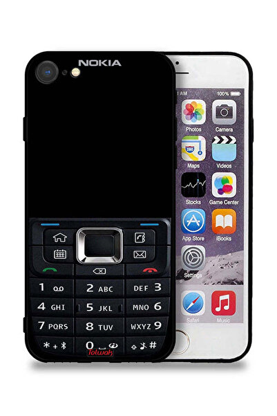 Tolwak جراب حماية لجهاز Apple iPhone 8 بنمط هاتف قديم