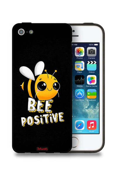 Tolwak جراب حماية لجهاز Apple iPhone 5/5s/SE Bee Positive