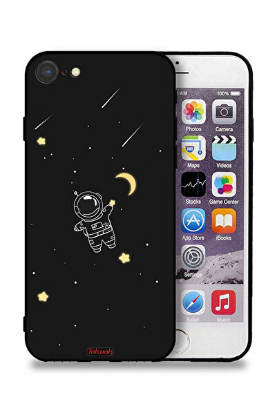 Tolwak جراب حماية لجهاز Apple iPhone 8 بمشبك فني لرائد فضاء