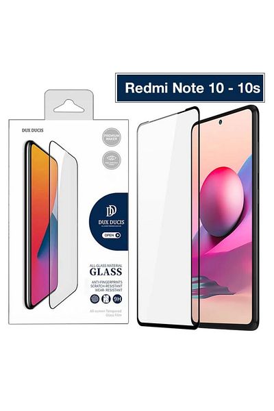 CepteToptan Dux Ducis طلاء كامل لهاتف Redmi Note 10 Note 10S واقي شاشة زجاجي-(1903) - MKİ2383-8434