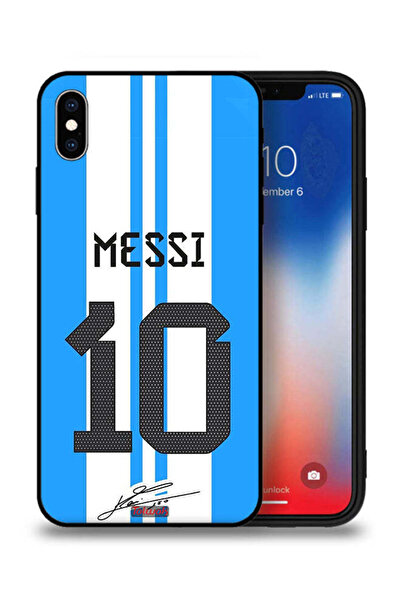 Tolwak جراب حماية لهاتف Apple iPhone XS Max بتصميم Messi 10