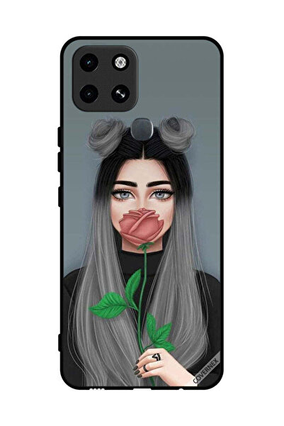 Covernex غطاء حماية لهاتف إنفينيكس سمارت 6 برسومات فتاة لطيفة