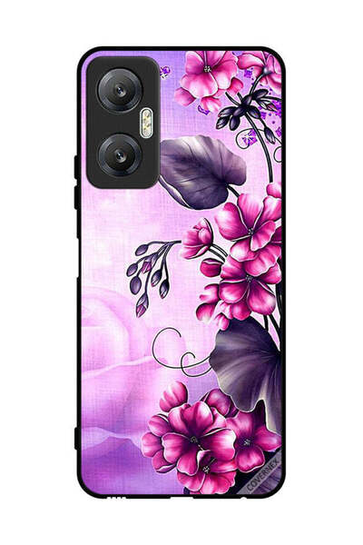 Covernex غطاء حماية لهاتف Infinix Hot 20 بخلفية زهور رومانسية