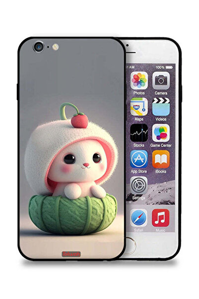 Tolwak جراب حماية لجهاز Apple iPhone 6 Plus/6s Plus بتصميم أرنب صغير لطيف