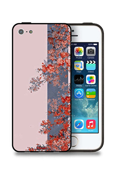 Tolwak غطاء حماية لجهاز Apple iPhone 5/5s/SE برسومات أوراق الشجر والزهور