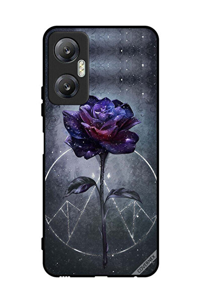 Covernex غطاء حماية لهاتف Infinix Hot 20 بخلفية زهور داكنة