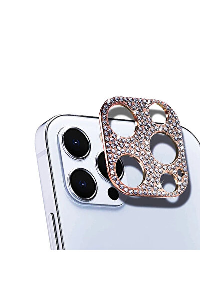 ERSIN ALLY واقي عدسة الكاميرا لهاتف آيفون 12 برو ماكس مطرز بحجر الماس-(5775) ...