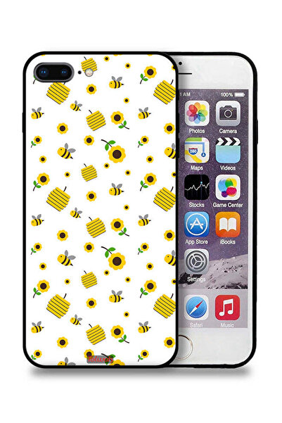 Tolwak غطاء حماية لجهاز Apple iPhone 7 Plus برسومات عباد الشمس والنحل