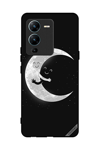 Covernex غطاء حماية لهاتف فيفو V25 برو مع عناق القمر والسماء المظلمة