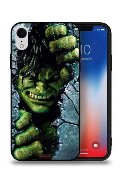 Tolwak غطاء حماية لجهاز Apple iPhone XR بتصميم هالك المذهل