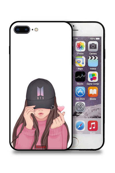 Tolwak جراب حماية لهاتف Apple iPhone 7 Plus فتاة تلتقط صورة