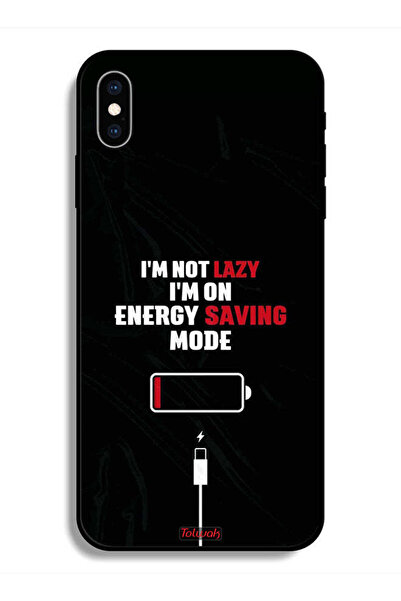 Tolwak جراب حماية لجهاز Apple iPhone X أنا لست كسولاً، أنا في وضع توفير الطاقة