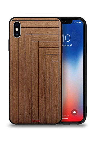 Tolwak جراب حماية لجهاز Apple iPhone XS بنمط باب