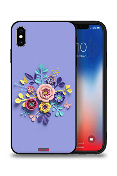 Tolwak غطاء حماية لجهاز Apple iPhone XS Max بتصميم زهور فنية