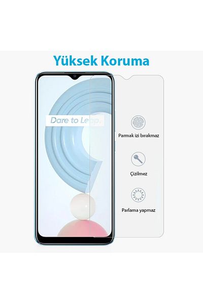 CepteToptan أللي أوبو ريلمي C21 واقي شاشة زجاجي مقوى - (1903) - MKİ3258-7576