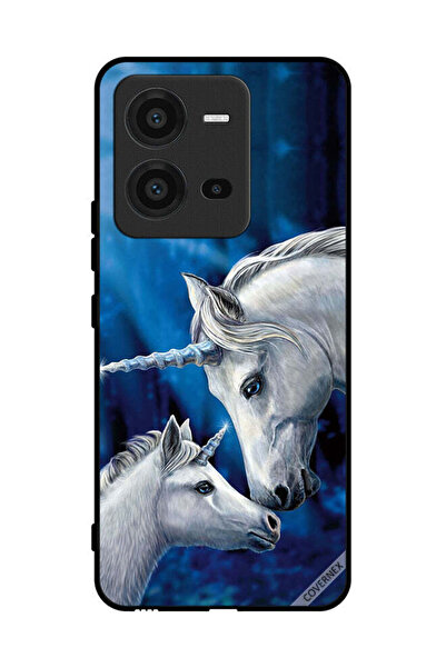 Covernex غطاء حماية لهاتف فيفو V25 - محب يونيكورن - طفل يونيكورن