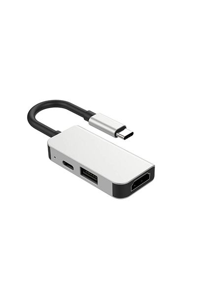 ETC Ally USB (Type-C to 3in1 Hdtv Usb+Pd) Hub Adapter Multiplexer-(5775) - Myg5114-8135