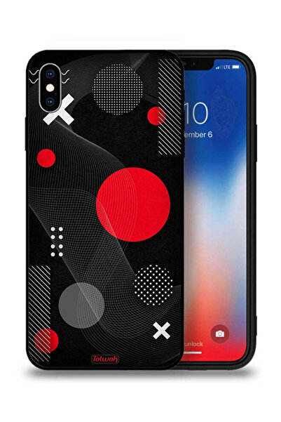 Tolwak غطاء حماية لجهاز Apple iPhone XS Max بنمط دائري ومتقاطع