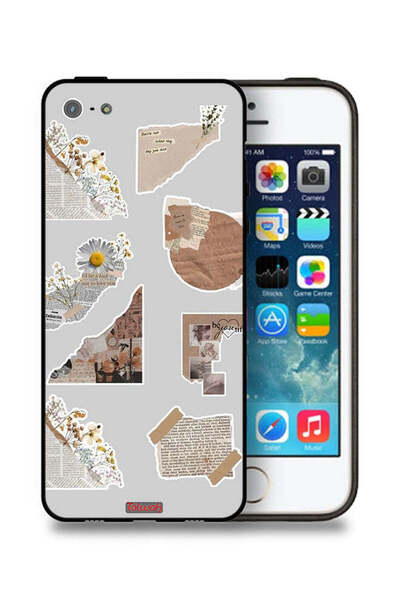 Tolwak جراب حماية من قطع ورق وملصقات لهاتف Apple iPhone 5/5s/SE