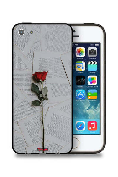 Tolwak غطاء حماية لجهاز Apple iPhone 5/5s/SE وردي على ورق