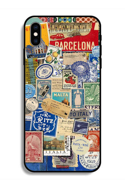 Tolwak Protective Case For Apple iPhone X Stickers Of Different Cities
