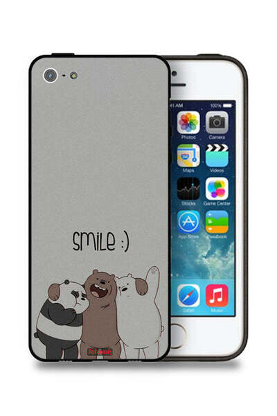 Tolwak جراب حماية لهاتف Apple iPhone 5/5s/SE بطبعة ابتسامة الأصدقاء