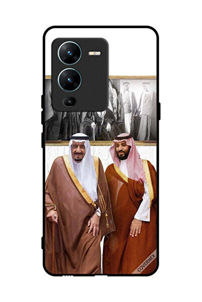Covernex غطاء حماية لهاتف فيفو V25 برو الملك سلمان وولي العهد يتحدثان أثناء ا...