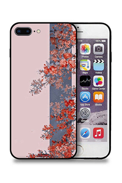 Tolwak غطاء حماية لجهاز آيفون 7 بلس من آبل، تصميم أوراق الشجر والزهور