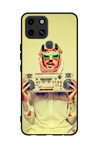 Covernex غطاء حماية لهاتف Infinix Smart 6 يحمل جهاز موسيقى عتيق