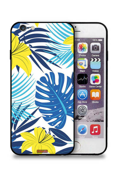 Tolwak غطاء حماية لجهاز Apple iPhone 6 Plus/6s Plus برسومات ريش وزهور