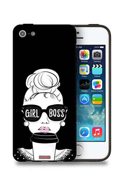 Tolwak جراب حماية لهاتف Apple iPhone 5/5s/SE من Girl Boss