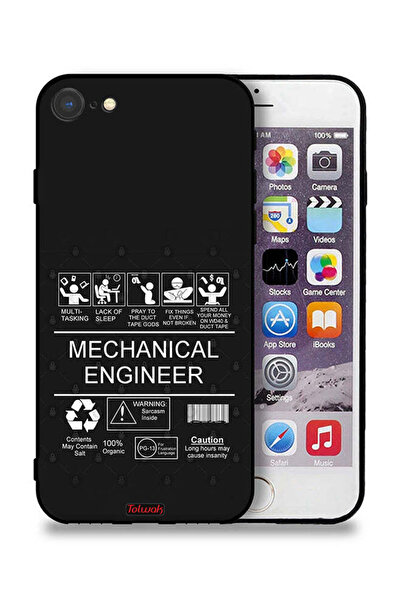 Tolwak جراب حماية Apple iPhone SE (2020) ملصق مهندس ميكانيكي