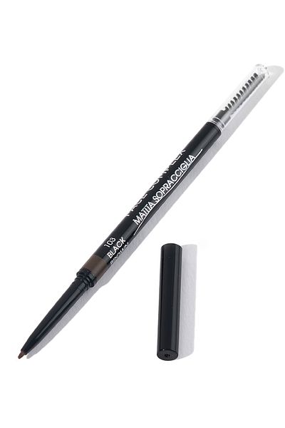 FACE COMPLEX Brow Pencil Micro Blading, Creion De Sprâncene Și Periuța 103 Black Brown - Italia