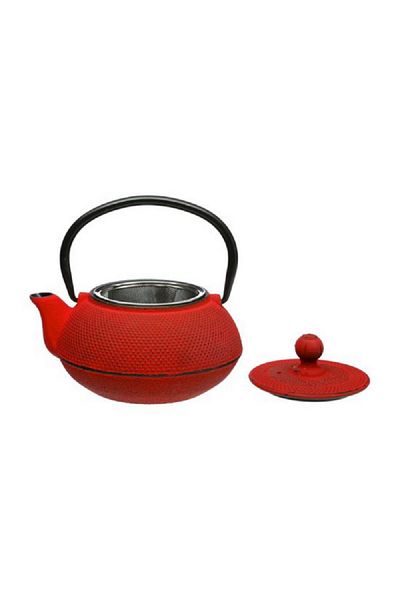 Secret de Gourmet Iron Mini Doty Teapot Red and Black 600ml