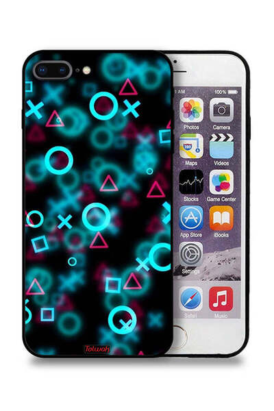 Tolwak جراب حماية لجهاز Apple iPhone 8 Plus بأيقونات لعبة Squid صغيرة