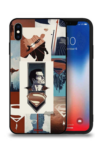 Tolwak جراب حماية لهاتف Apple iPhone XS برسومات سوبرمان