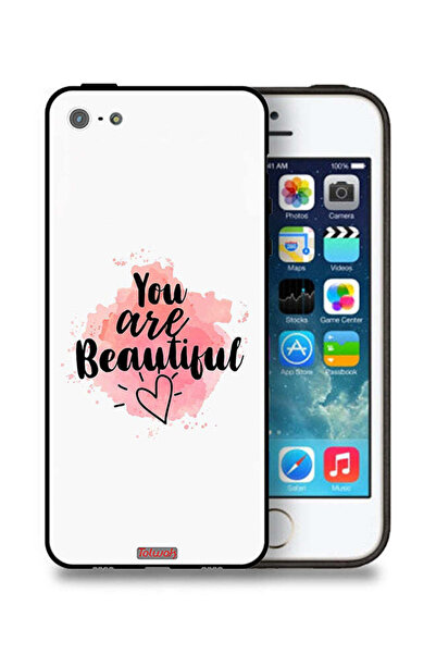 Tolwak غطاء حماية لجهاز Apple iPhone 5/5s/SE - أنت جميلة