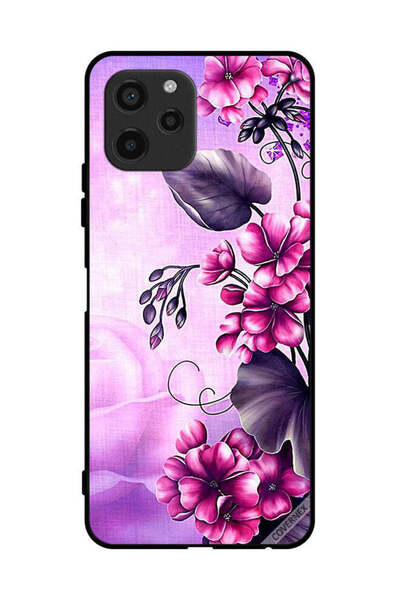 Covernex غطاء حماية لهاتف هواوي نوفا Y61 بخلفية زهور رومانسية