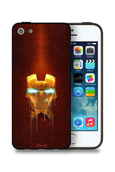 Tolwak جراب حماية لجهاز Apple iPhone 5/5s/SE بطبعة Iron Man Marvel Comics