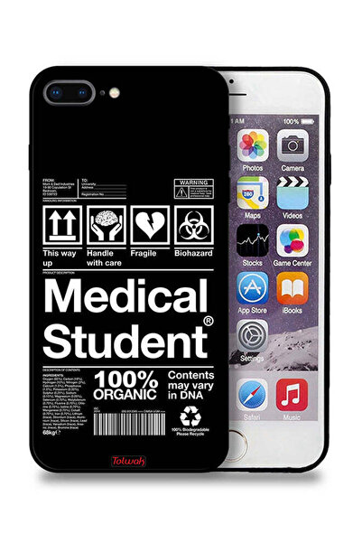 Tolwak جراب حماية لجهاز Apple iPhone 8 Plus - ملصق طالب طبي